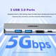 Док-станція Superior DP Display Dock Type-C - USB 3.0 Hub 4K60Hz HD PD для зарядки Apple Huawei ноутбук телефон планшет USB адаптер - зображення 6