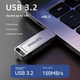 Флеш-накопичувач PHILIPS 256 ГБ Type-C USB 3.2 з двома інтерфейсами для телефону, 61UT-F сріблястого кольору, високошвидкісний USB-накопичувач подвійного призначення з двома головками, сумісний з Android, Apple та ноутбуками - изображение 4