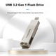 Флеш-накопичувач PHILIPS 256 ГБ Type-C USB 3.2 з двома інтерфейсами для телефону, 61UT-F сріблястого кольору, високошвидкісний USB-накопичувач подвійного призначення з двома головками, сумісний з Android, Apple та ноутбуками - изображение 6