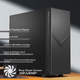 Настільний комп'ютер SAMA Black Hole 7 Max Black, тихий корпус для офісу, тристороннє звукопоглинання/шумопоглинання, материнська плата E-ATX, два 360-міліметрові роз'єми для водяного охолодження, підтримка відеокарт серії 50 - изображение 5