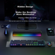 Комп'ютерні колонки HP S1X, довга настільна Bluetooth-колонка, кольорове RGB-підсвічування, домашній сабвуфер, стереооб'ємний звук, сумісні з ноутбуками Xiaomi, Huawei, Lenovo, Dell та іншими комп'ютерами - изображение 5