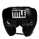Шлем TITLE Boxing Leather Sparring Headgear Чёрный REGULAR - изображение 3