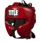 Шолом TITLE Boxing Blood Red Leather Sparring Headgear Червоний L - зображення 1