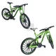 Коллекционная мини-модель велосипеда металлический Фингербайк MTB игрушечный велосипед 1:8 Размер 18 см Зеленый - изображение 3