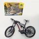 Коллекционная мини-модель велосипеда металлический Фингербайк MTB игрушечный велосипед 1:8 Размер 18 см Графитовый - изображение 1