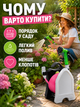 Шланг садовый гибкий 10 м с катушкой и пистолетом-распылителем 7 режимов розовый (49675997) - изображение 8