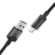 Дата кабель USB-C to USB-A кабель для зарядки телефона, для передачи данных с автосмоткой магнитный в тканевой нейлоновой оплётке 1.2м 3A AceFast Fast Charging Data Cable - изображение 4