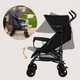 Прогулочная коляска Lionelo ELIA BLACK ONYX - изображение 3