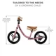 Беговел Kinderkraft Space 12" темно-розовый (KRSPAC23PNK0000) - изображение 3