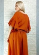 Блуза батистова прямого крою з воланами теракотова New Collection S-L 11-110 - изображение 3