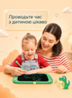 Планшет для малювання дитячий LCD графічний зі стилусом ігровий електронна дошка для малювання нотаток та записів кольоровий для дітей 8 5 дюймів творчий розвиваючий інтерактивний набір DobraMAMA Зелений 69165 - зображення 10