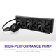 Система рідинного охолодження NZXT Kraken Plus V2 360 мм AIO Liquid Cooler Display Radiator Fans Black (RL-KN360-B2) - изображение 3