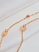 Золоте кольє з кульками та монетками (40+5см) 860448-1л - зображення 3