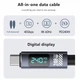 Кабель USB-C 4.0 240W Thunderbolt 4 (40 Гбіт/с) 8k 60hz для MacBook Pro|Air|M1|M2|M3|M4 LED - изображение 5