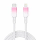 Кабель XON SmartCable Type-C - Lightning PD 20W 2м UniLink (SU80CL2W2W 4852) Розовый/Белый - изображение 1