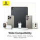 Сетевое зарядное устройство Baseus Palm PD/FC 20W USB-C with USB-C to USB-C Cable 1 m White (P10111602213-01) - изображение 6