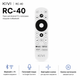 Пульт инфракрасный для Android TV с голосовым поиском KIVI RC-40 Bluetooth 2xААА White (N504Q3271104) - изображение 2