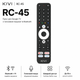 Пульт инфракрасный для Google TV с голосовым поиском KIVI RC-45 Bluetooth 2xААА Black (950203473) - изображение 2