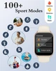 Умные часы RUIMEN Smart Watch с функцией звонков (Экран 1.85", Фитнес-трекер, 2 ремешка в комплекте, Цвет: Молочно-белый - изображение 3