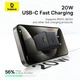 Мережевий зарядний пристрій Baseus Palm PD/FC 20W USB-C with USB-C to USB-C Cable 1 m Black (P10111602113-01) - зображення 7
