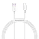 Кабель Baseus Superior Series Fast Charging USB-A to USB-C 1m White (CATYS-02) - зображення 1