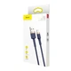 Кабель Baseus Cafule USB-A to Lightning 2m Blue/Gold (CALKLF-CV3) - изображение 6