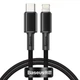 Кабель Baseus High Density Braided USB-C to Lightning 1m Black (CATLGD-01) - изображение 1