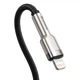 Кабель Baseus Cafule Metal USB-C to Lightning 1m Black (CATLJK-A01) - зображення 4
