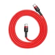 Кабель Baseus Cafule USB-C to USB-C 1m Red (CATKLF-G09) - изображение 2