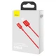 Кабель Baseus Superior Series Fast Charging USB-A to Lightning 1m Red (CALYS-A09) - зображення 5