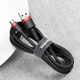 Кабель Baseus Cafule USB-A to Micro-USB 2m Black/Red (CAMKLF-C91) - зображення 8