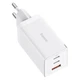Мережевий зарядний пристрій Baseus GaN5 Pro FC 65W 2xUSB-C | USB-A with USB-C to USB-C Cable White (CCGP120202) - зображення 2