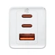 Мережевий зарядний пристрій Baseus GaN5 Pro FC 65W 2xUSB-C | USB-A with USB-C to USB-C Cable White (CCGP120202) - зображення 4