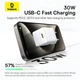 Мережевий зарядний пристрій Baseus Palm PD/FC/QC 30W USB-C White (P10111605213-00) - зображення 6