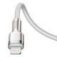 Кабель Baseus Cafule Metal PD USB-C to Lightning 2m White (CATLJK-B02) - зображення 4