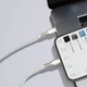 Кабель Baseus Cafule Metal PD USB-C to Lightning 2m White (CATLJK-B02) - зображення 6