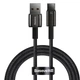 Кабель Baseus Tungsten Gold Fast Charging 100W USB-A to USB-C 1m Black (CAWJ000001) - изображение 1