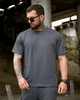 Летний комплект Stone Island LINER серый мужской футболка и шорты трикотаж пенье XL - изображение 6