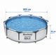 Бассейн каркасный Bestway Steel Pro MAX 56406 305×76 см круглый - изображение 2