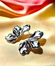 Жіночі сережки "Срібна квітка" jewelry - зображення 5