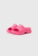 Жіночі шльопанці Платформа Crocs Bae Slide Platform Dragon Fruit (39-40, рожевий) - зображення 4