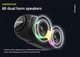 Колонка Bluetooth влагозащищенная HOPESTAR A50PARTY RGB 80W 12000mAh IPX5 черный - изображение 6