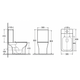 Унитаз-компакт Ravak Torrenta Flow Slim Combi RimOff Tornado с сидением Soft Close RKUJ100020 - изображение 2