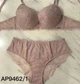 Комплект белья: кружевной бюстгальтер push-up и трусики 9462 Balaloum фламинго 85D/XL - изображение 8