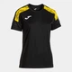 Спортивная футболка для фитнеса женская Joma Championship VIII 902514.109 M Black-Yellow (8447150633573) - изображение 3