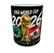 Кружка (чашка) с принтом «FIFA World Cup 2026 Three Nations One Dream» – подарок для футбольного болельщика | 330 мл(черная ручка) - изображение 5