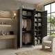 Шафа розпашна Ya.Ya.Mebli G-3 BL 2400×2600×550 Графіт - изображение 2