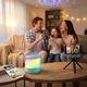 Портативная Bluetooth колонка караоке с 2 беспроводными микрофонами RGB LED подсветка USB TF AUX Bluetooth 5.3 (9ІK) - изображение 4