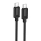 Дата кабель Hoco X122 Benefit Type-C to Type-C 60W (1m) Black - изображение 1