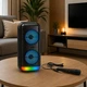 Портативная караоке колонка ZQS Bluetooth 20Вт 2х6.5" с микрофоном USB LED подсветка акустическая система (7ZZ6) - изображение 1